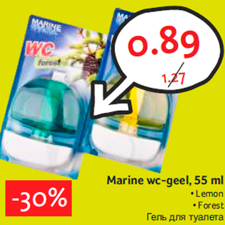 Allahindlus - Marine wc-geel, 55 ml