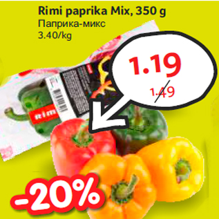 Allahindlus - Rimi paprika Mix, 350 g