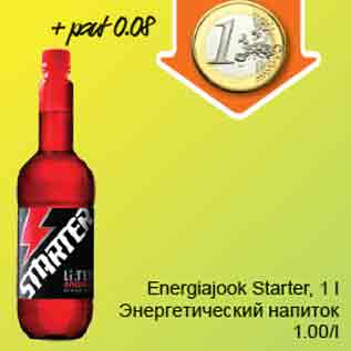 Allahindlus - Energiajook Starter, 1l