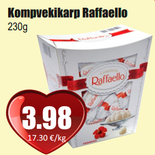 Allahindlus - Kompvekikarp Raffaello 230g