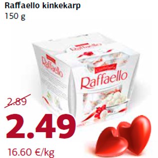 Allahindlus - Raffaello kinkekarp 150 g