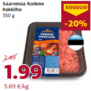 Allahindlus - Saaremaa Kodune hakkliha 350 g