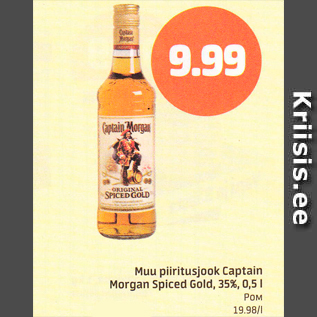 Allahindlus - Muu piiritusjook Captain Morgan Spiced Gold