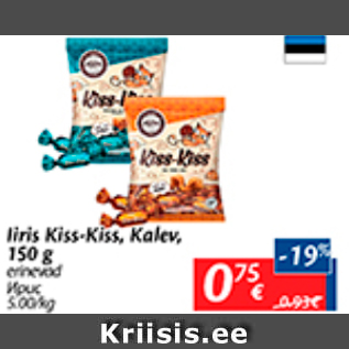 Allahindlus - Iiris Kiss-Kiss, Kalev, 150 g