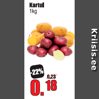 Allahindlus - Kartul 1 kg