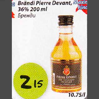 Allahindlus - Brändi Pierre Devant, 36% 200ml