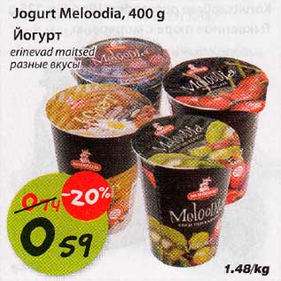 Allahindlus - Jogurt Meloodia,400g