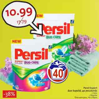 Allahindlus - Persil Expert duo-kapslid, 40 pesukorda