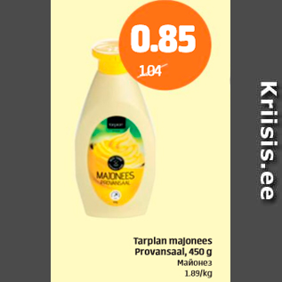 Allahindlus - Tarplan majonees Provansaal, 450 g