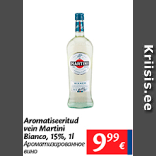 Allahindlus - Aromatiseeritud vein Martini Bianco