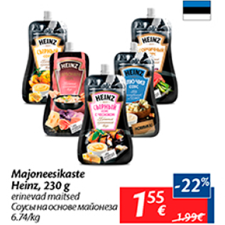 Allahindlus - Majoneesikaste Heinz, 230 g