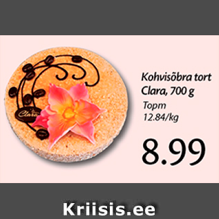 Allahindlus - Kohvisõbra tort Clara, 700 g