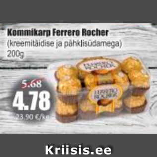 Allahindlus - Kommikarp Ferrero Rocher