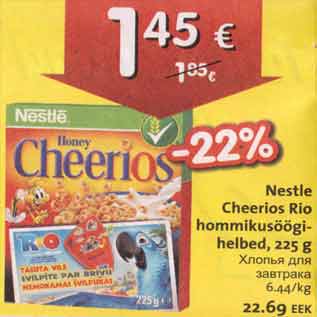 Allahindlus - Nestle Cheerios Rio hommikusöögihelbed