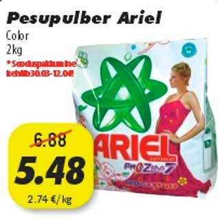 Allahindlus - Pesupulber Ariel Color 2kg