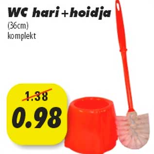 Allahindlus - WC hari+hoidja (36cm) komplekt