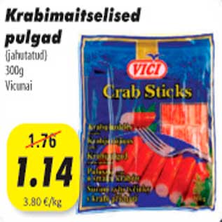 Allahindlus - Krabimaitselised pulgad (jahutatud), 300g