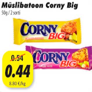 Allahindlus - Müslibatoon Corny Big 50g/2sorti