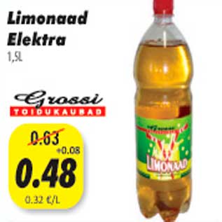 Allahindlus - Limonad Elektra, 1,5L