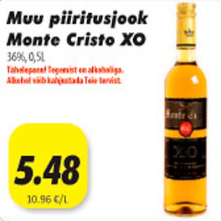 Allahindlus - Muu piiritusjook Monte Cristo XO 36%, 0,5L