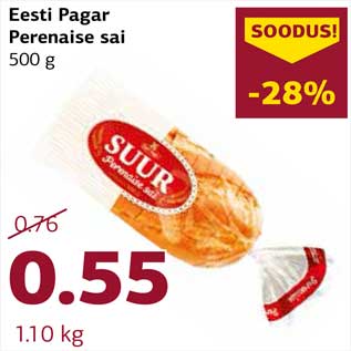 Allahindlus - Eesti Pagar Perenaise sai 500 g