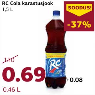 Allahindlus - RC Cola karastusjook 1,5 L