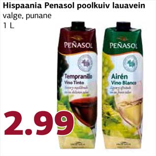 Allahindlus - Hispaania Penasol poolkuiv lauavein