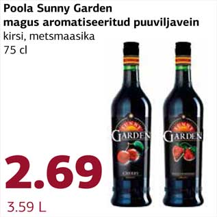 Allahindlus - Poola Sunny Garden magus aromatiseeritud puuviljavein