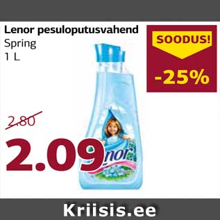 Allahindlus - Lenor pesuloputusvahend Spring 1 L