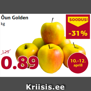 Allahindlus - Õun Golden kg