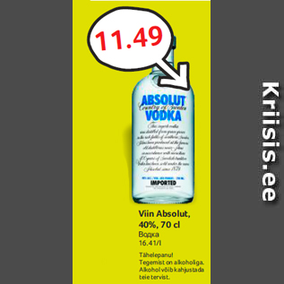 Allahindlus - Viin Absolut