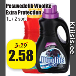 Allahindlus - Pesuvedelik Woolite Extra Protection