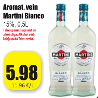 Allahindlus - Aromat. vein Martini Bianco