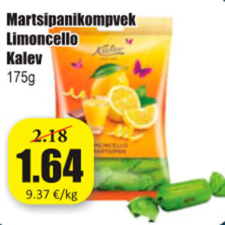 Allahindlus - Martsipanikompvek Limoncello Kalev 175 g