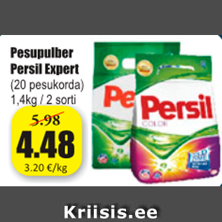 Allahindlus - Pesupulber Persil Extra