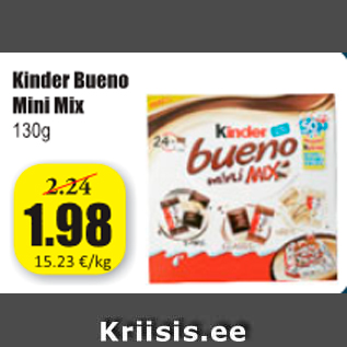 Allahindlus - Kinder Bueno Mini Mix 130 g