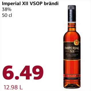 Allahindlus - Imperial XII VSOP brändi 38% 50 cl