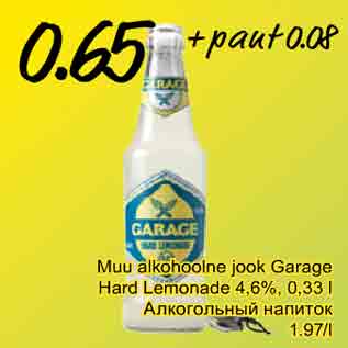 Muu Alkohoolne Jook Garage Hard Lemonade 4 6 0 33 L