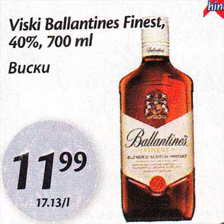 Allahindlus - Viski Ballantines Finest