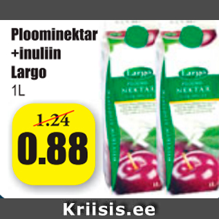 Allahindlus - Ploominektar + inuliin Largo 1 L