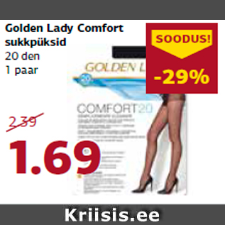 Allahindlus - Golden Lady Comfort sukkpüksid