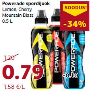 Allahindlus - Powerade spordijook