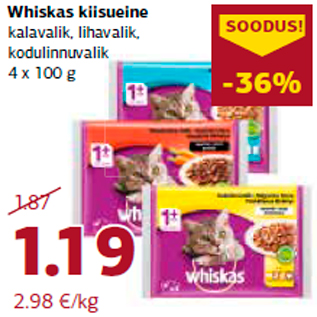 Allahindlus - Whiskas kiisueine