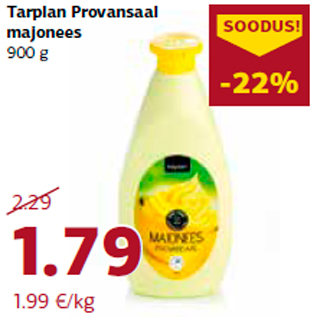 Allahindlus - Tarplan Provansaal majonees 900 g