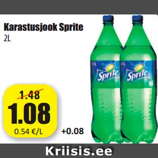 Allahindlus - Karastusjook Sprite 2L