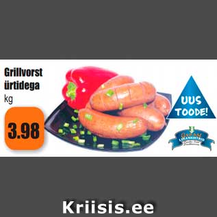 Allahindlus - Grillvorst ürtidega kg