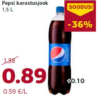 Allahindlus - Pepsi karastusjook 1,5 L