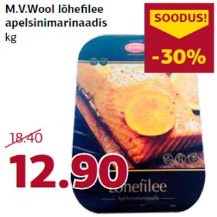 Allahindlus - M.V.Wool lõhefilee apelsinimarinaadis kg