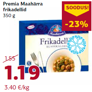 Allahindlus - Premia Maahärra frikadellid 350 g