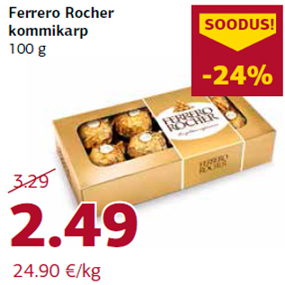 Allahindlus - Ferrero Rocher kommikarp 100 g